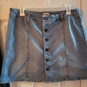 Jean Buttondown skirt